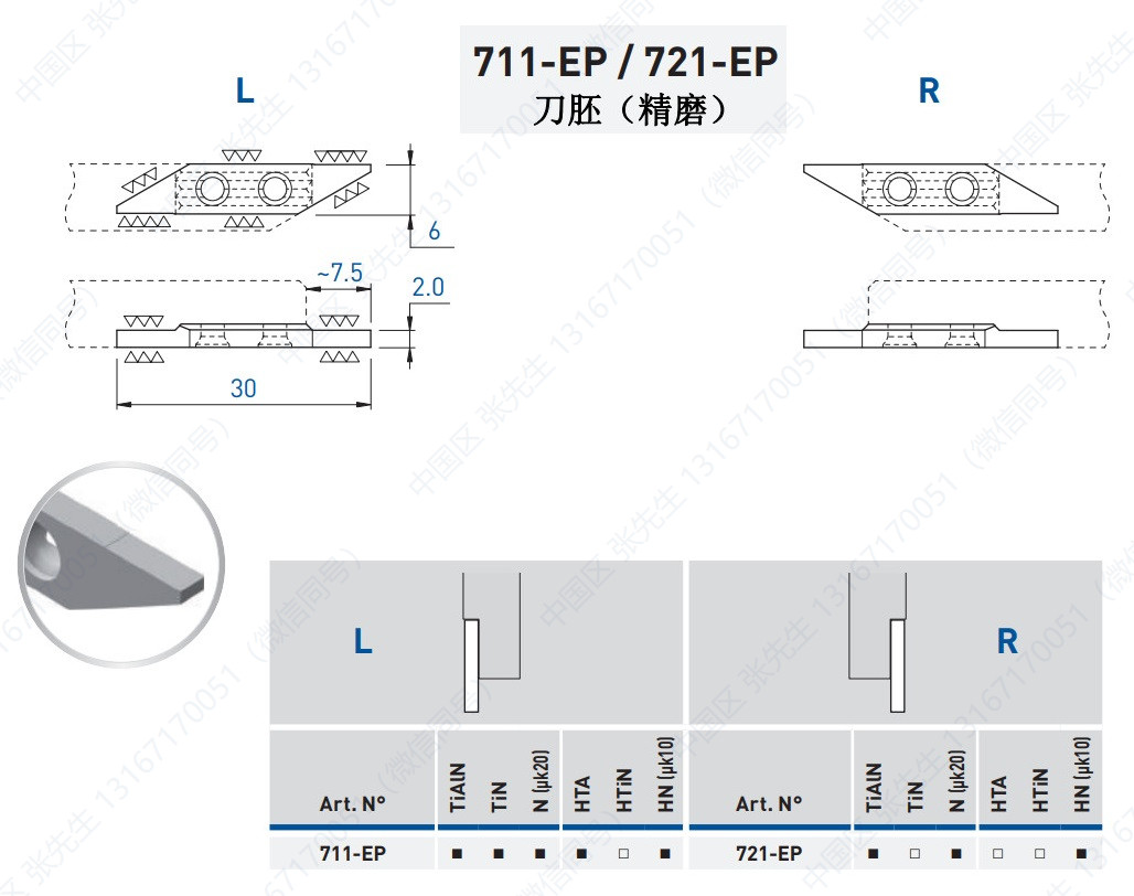 711E/721E 刀胚精磨